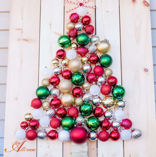 DIY Holiday Ornament Christmas Tree