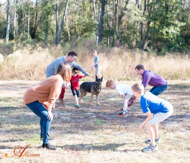 Family Playing Football - How to Roast a Turkey