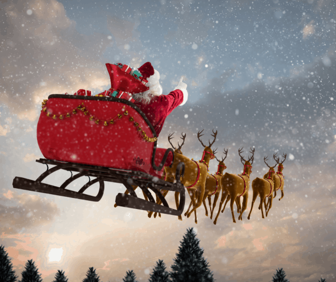 Santa-and-Sled