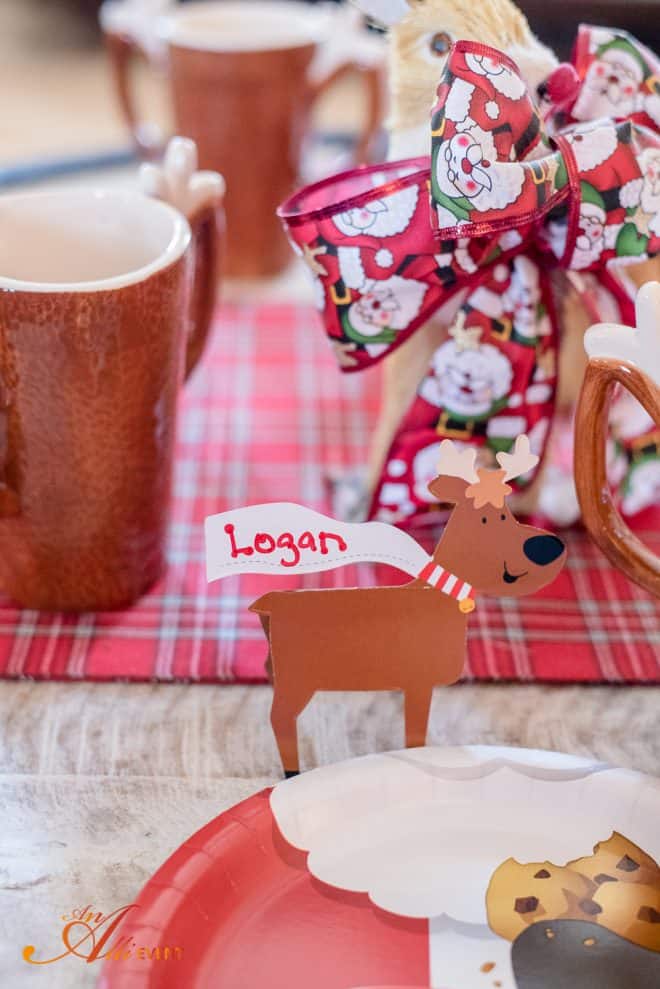 Place Cards - Reindeer Craft Party