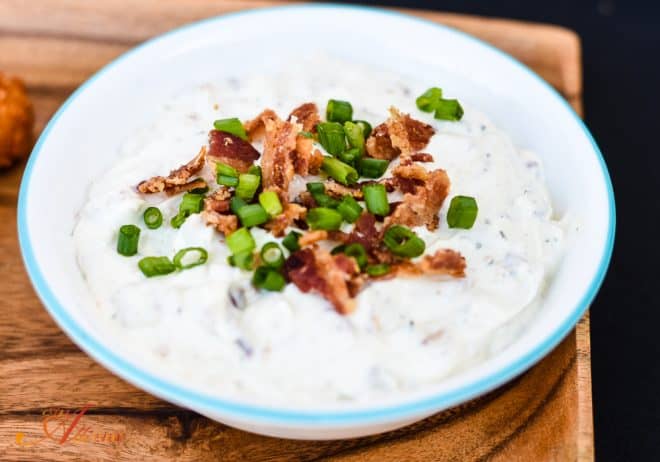 Blue Cheese and Bacon Dip - Favorite Game Day Snacks