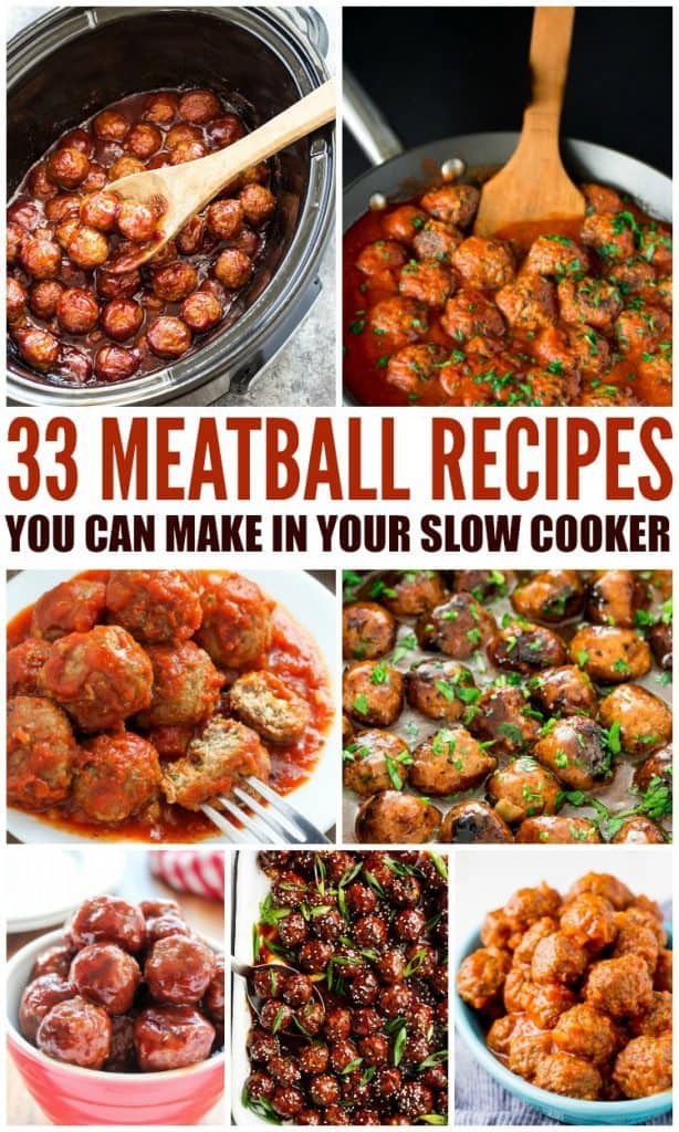 33 Slow Cooker Meatball Recipes