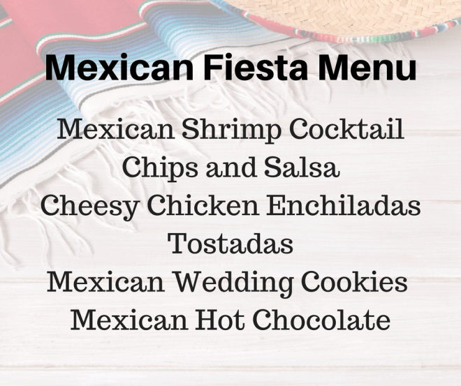 Mexican Fiesta Menu - Chicken Enchiladas