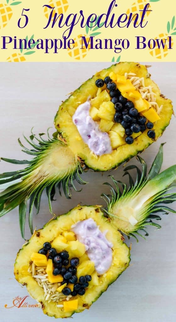 5 Ingredient Pineapple Mango Bowl