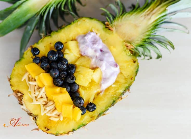5 Ingredient Pineapple Mango Bowl