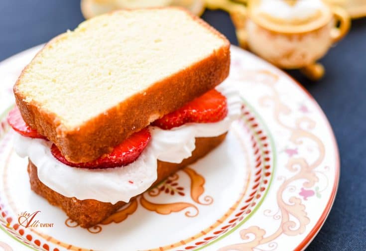 Strawberry Shortcake Sandwiches - Beauty and the Beast Tea Party