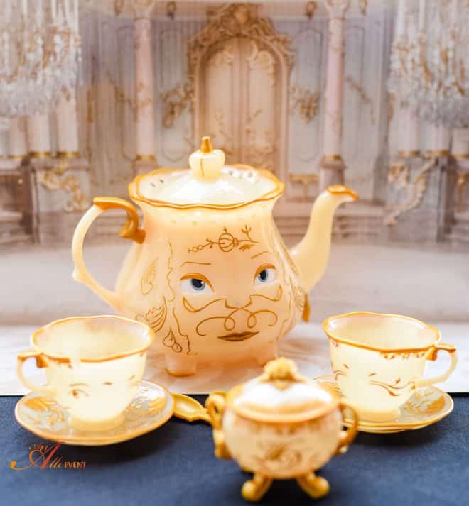 Beauty and The Beast Tea Set and Strawberry Shortcake Sandwiches