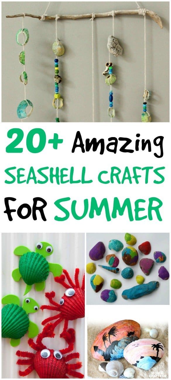 10 Easy DIY Seashell Crafts & Activities for Children