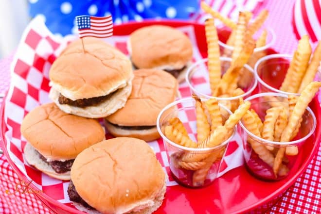 Burgers and Fries Station - Chocolate Chip Peanut Butter Cookies