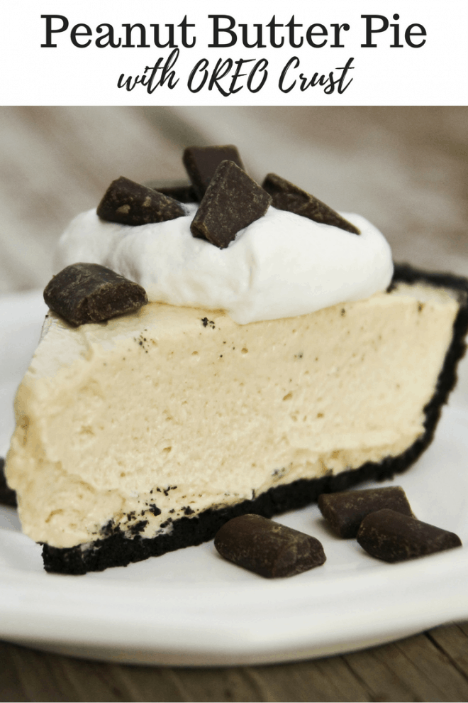 Favorite Desserts - Peanut Butter Pie with OREO Crust