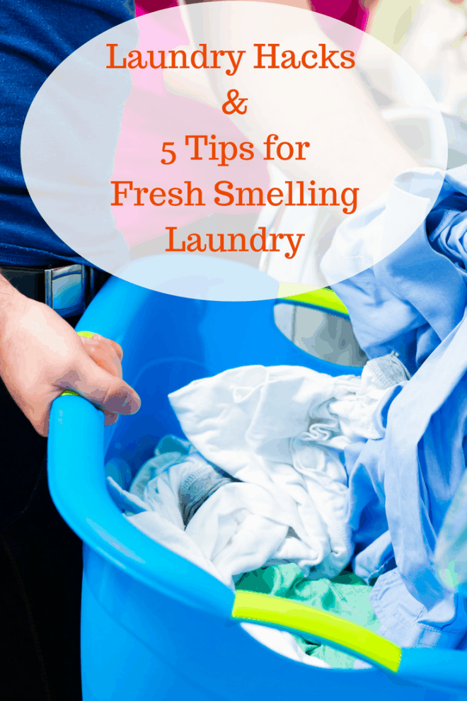 How to Have Clean Laundry That Smells Good - Does your laundry pass the smell test? Here are my favorite laundry hacks and tips for fresh smelling laundry.