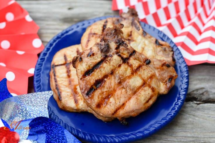 Best Grilled Recipes - Marinated Pork Chops Plus How to Support our Troops