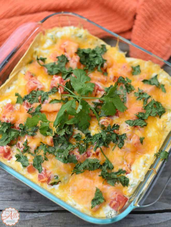 Salsa Verde Chicken Casserole