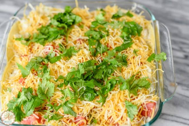 Salsa Verde Chicken Casserole