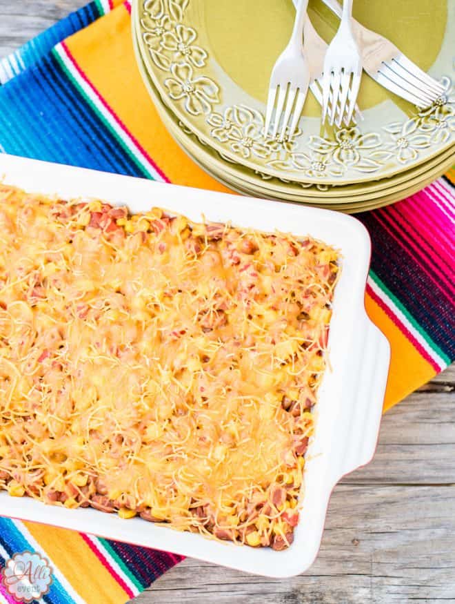 Cheesy Pinto Bean Casserole