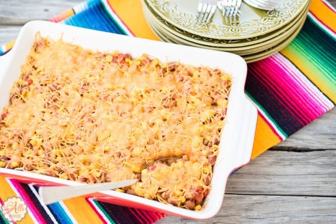 Cheesy Pinto Bean Casserole