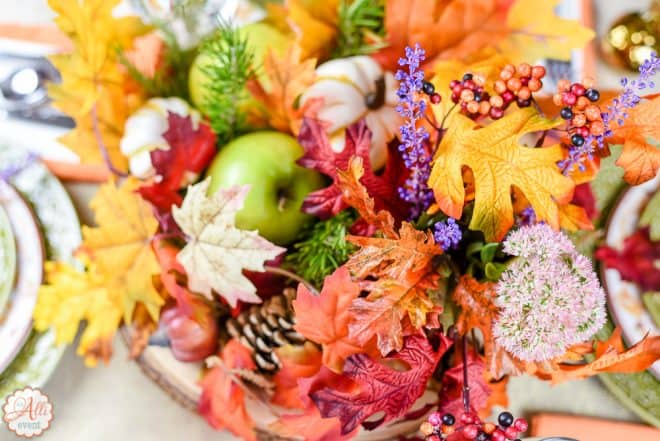 No Cost Autumn Tablescape