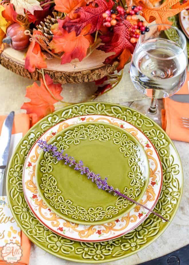 No Cost Autumn Tablescape