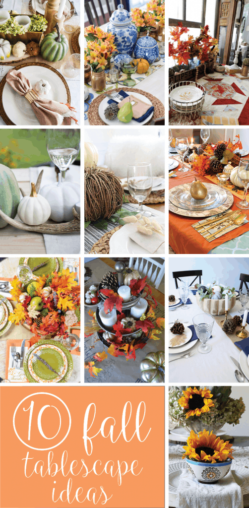 Looking for tablescape ideas for fall? How about a no-cost autumn tablescape? Check out these 10 tablescapes for fall inspiration.