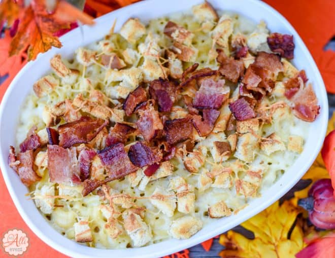 Bacon Topped Macaroni and Cheese