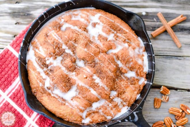 Carolina Skillet Cake is easy to make and fun to eat