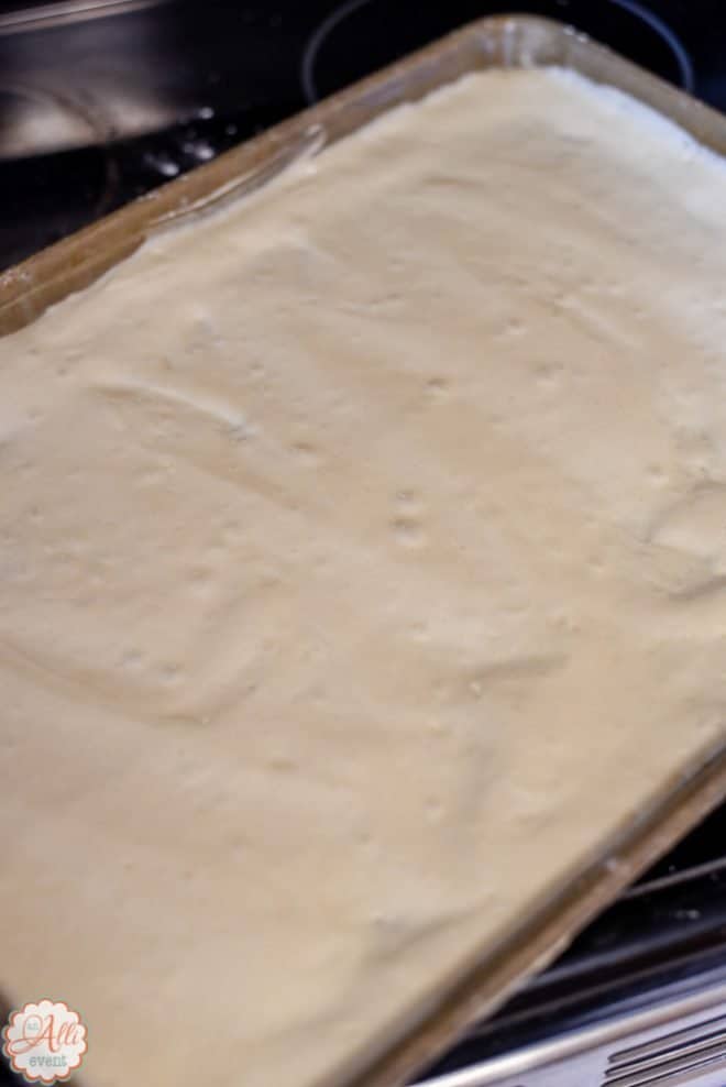 Batter for Coconut Cake Roll