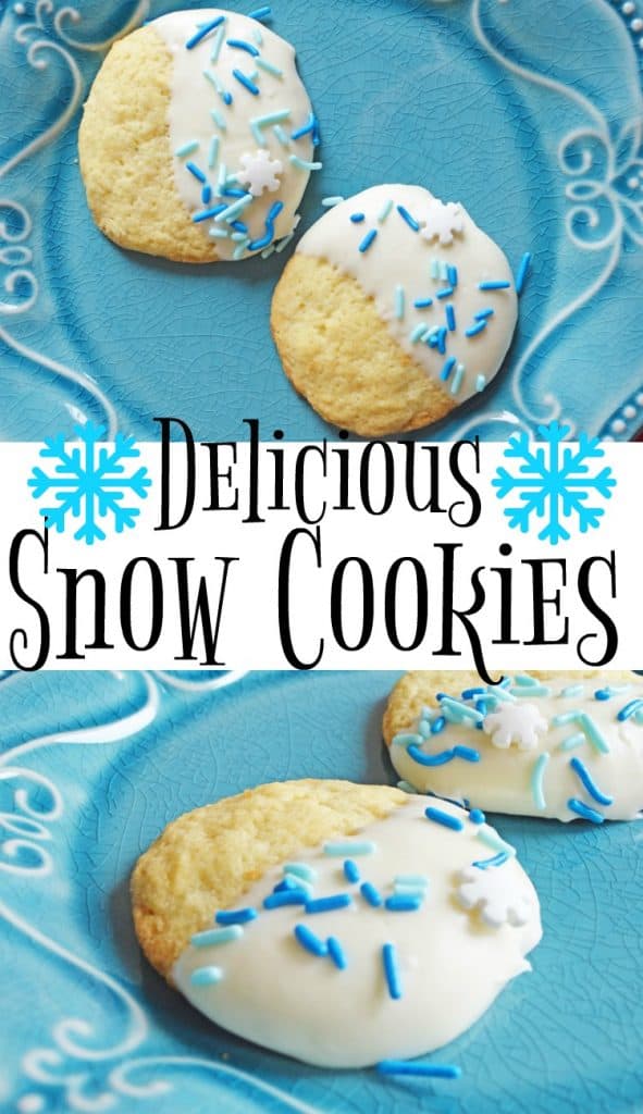 I'm wishing for snow during the holiday season! Even if it doesn't happen, these delicious Snow Cookies will help keep me in the holiday spirit! 