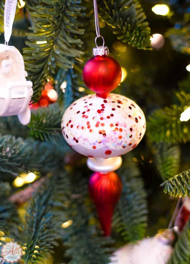 Beautiful Ornaments and Lighted Garland