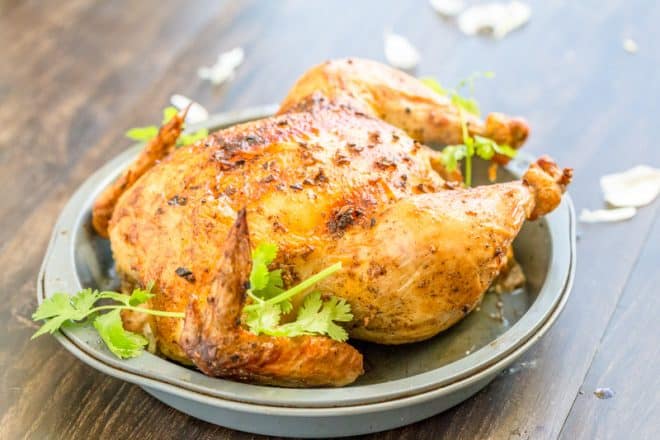 Easy Roasted Chicken with Garlic and Butter