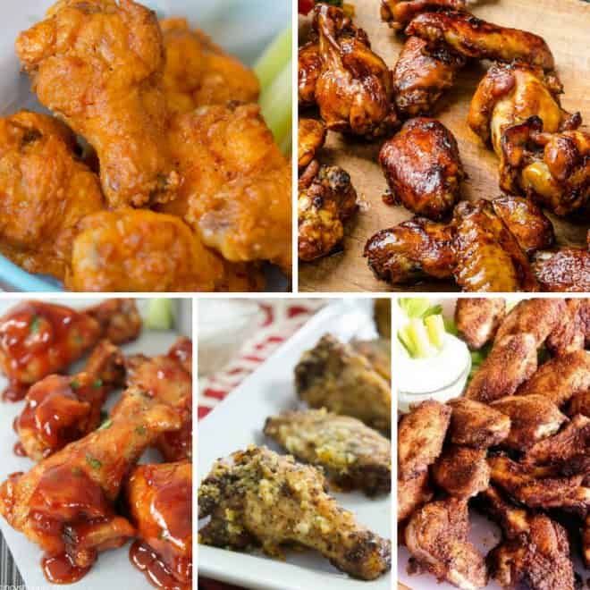 Game Day Wing Recipes Including baked and fried