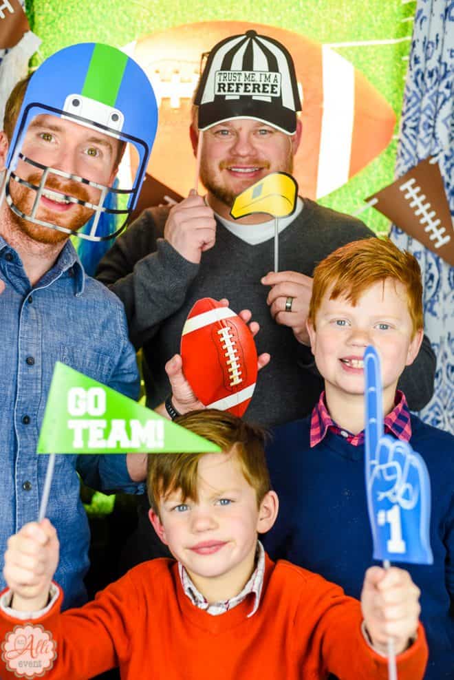 Set up a Photo Booth for Your Football Party