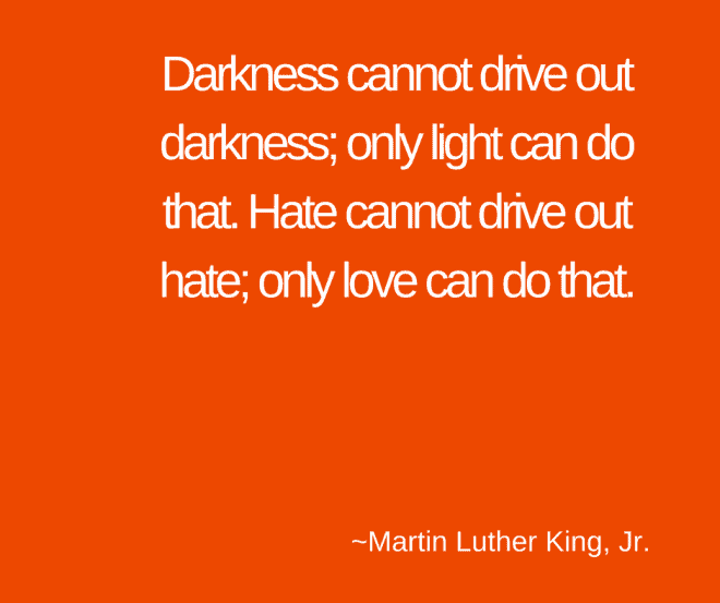 Quote from Martin Luther King Jr about Love - Intergration