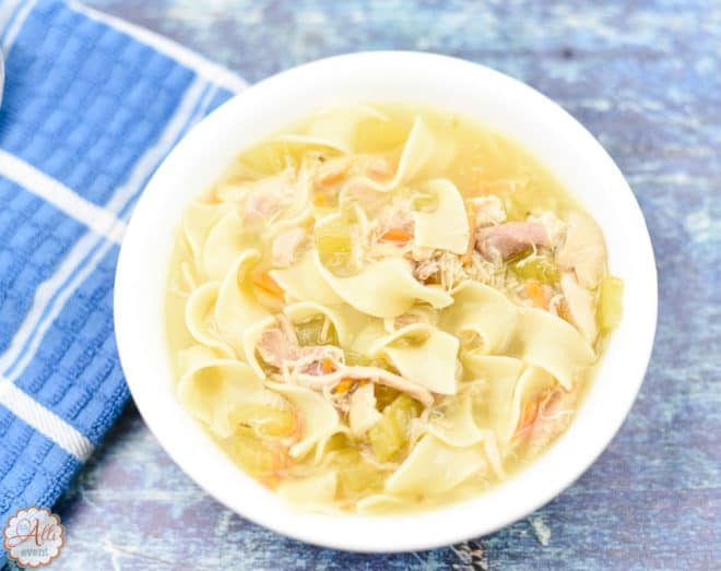 Homemade Slow Cooker Chicken Noodle Soup