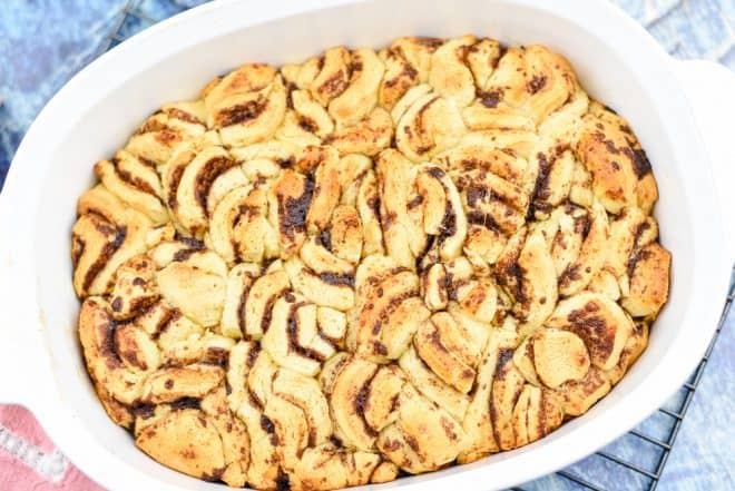 Baking - Lemon Blueberry Cinnamon Roll Bake