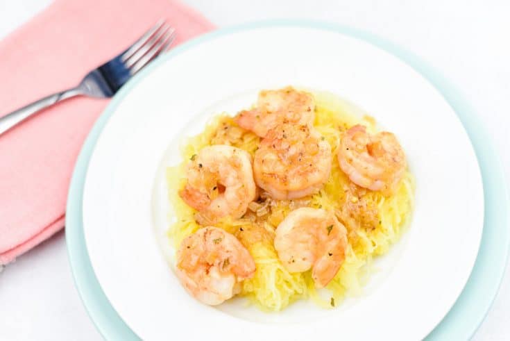 Plated Shrimp Scampi