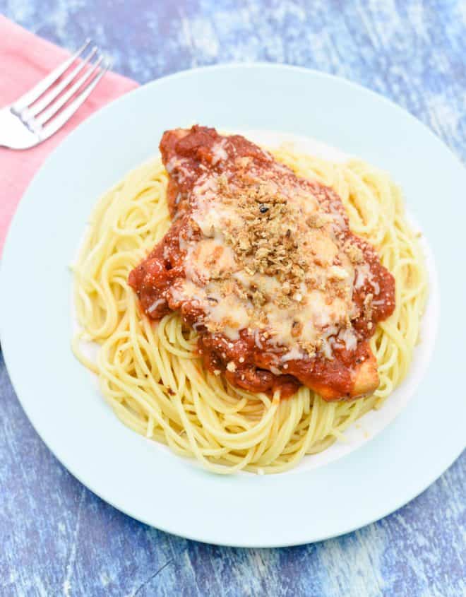 Simple Slow Cooker Chicken Parmesan