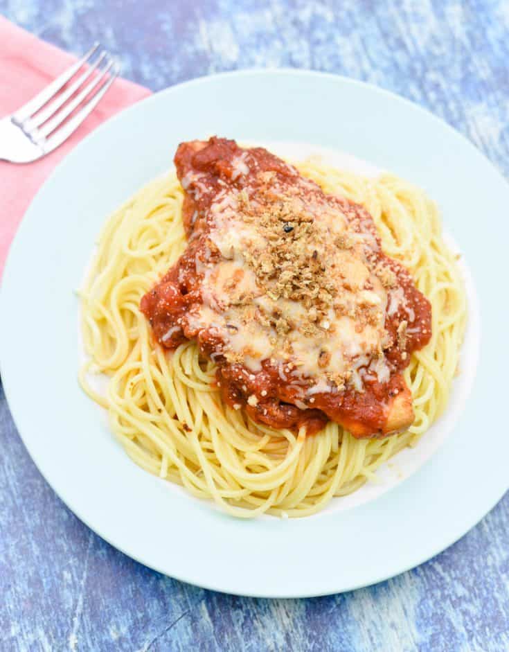 Simple Slow Cooker Chicken Parmesan