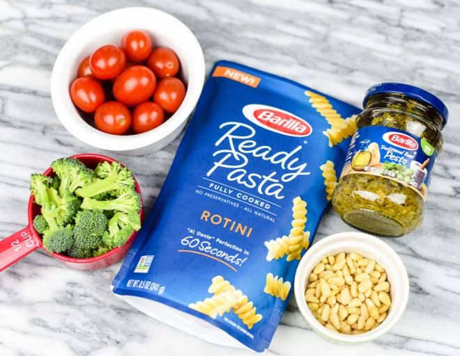 Pesto Pasta Salad Ingredients
