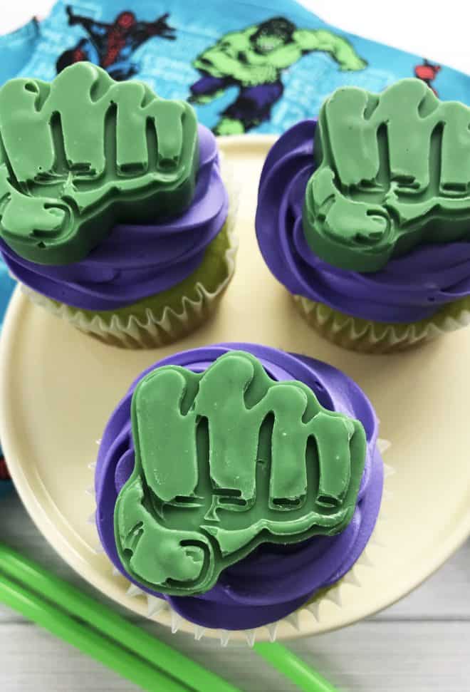 Incredible Hulk Cupcakes