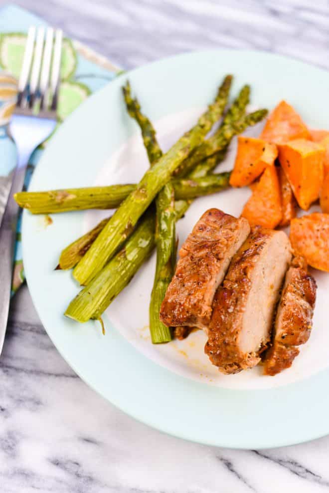 One Pan Pork Tenderloin Dinner with Vegetables