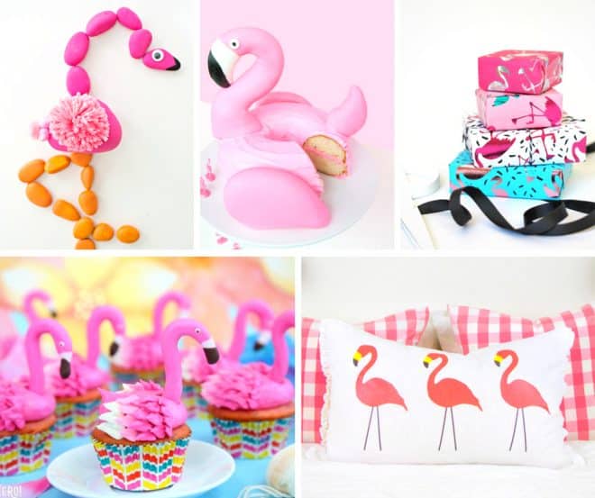 DIY Flamingo Inspired Crafts and Recipes Roundup