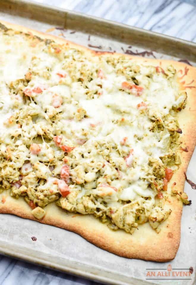 Chicken Pesto Pizza