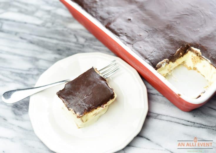 Chocolate Eclair Delight Dessert - Single Piece