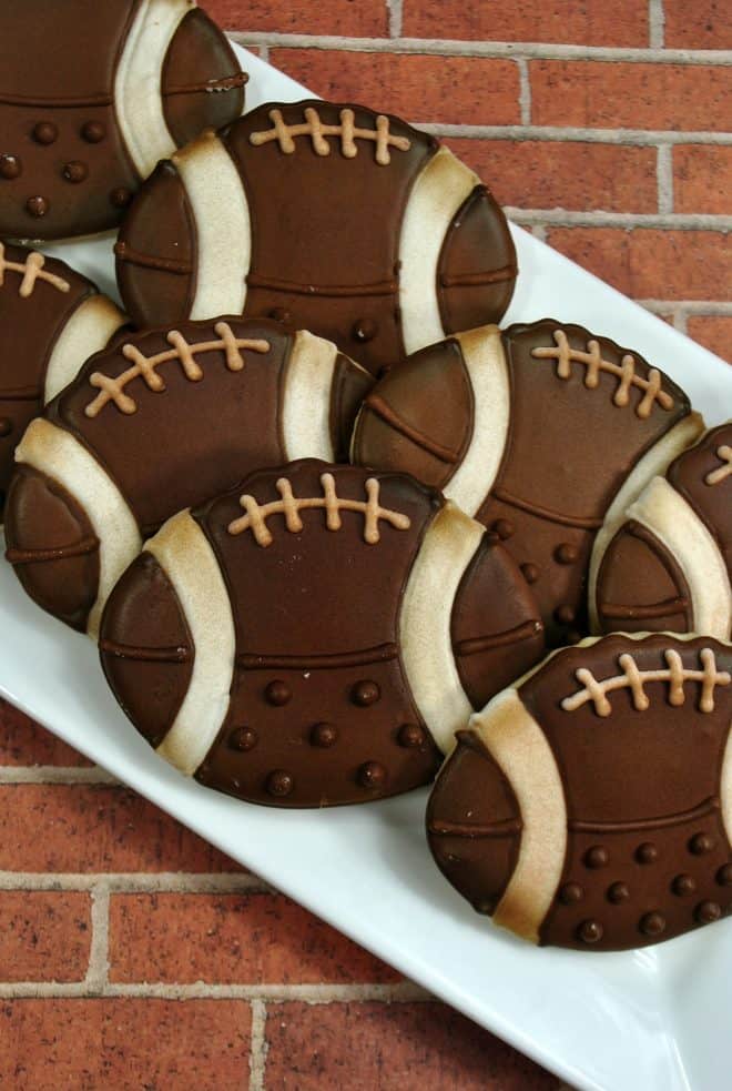 Vintage Football Sugar Cookies