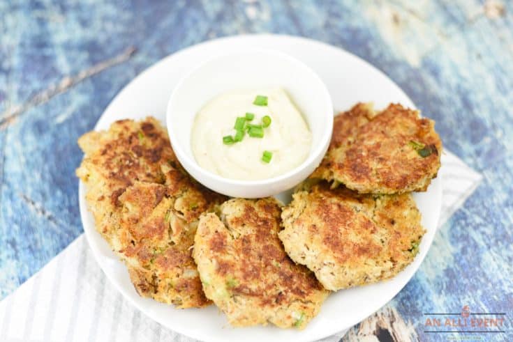 Lightened Up Crab Cakes with Sauce