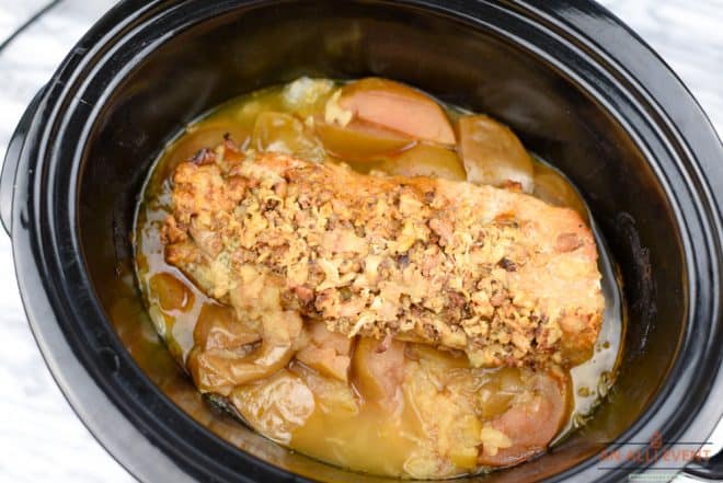 Smoked Bacon Pork Loin in Slow Cooker