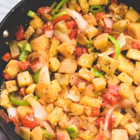 Sautéed Eggplant with Tomatoes and Onions-image