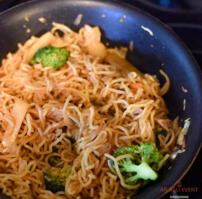 Add ramen noodles to make Miso Pork Stir-Fry