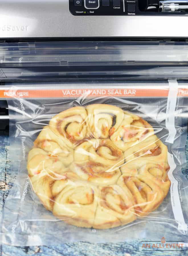 How to Seal Bag for Orange Sweet Rolls