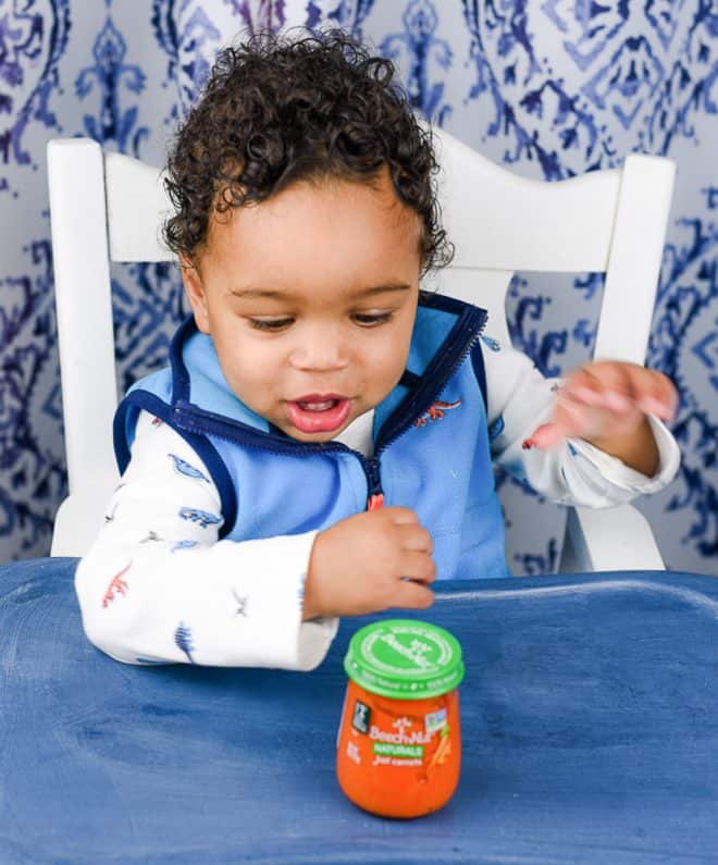 Fin loves all-natural favorite baby food